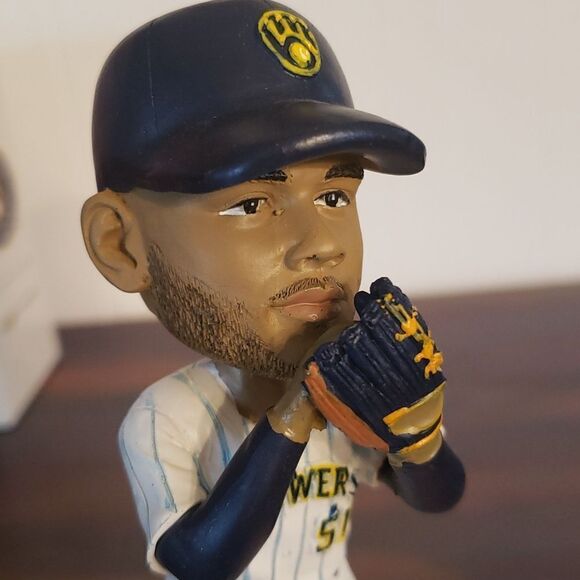 NIB 2022 Milwaukee Brewers Freddy Peralta Bobblehead - Picture 2 of 11